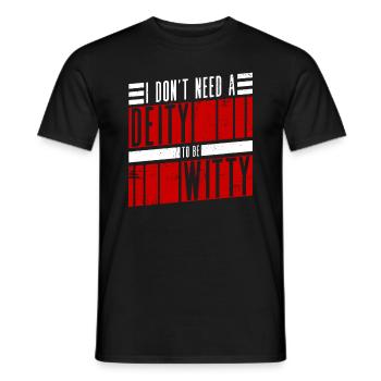 Atheist Atheism Anti Church Anti Religion - Men's T-Shirt - black - Front - AI Model Male 178 light (178cm)