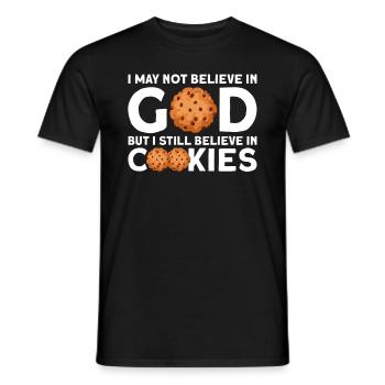 Athéisme athée Cookies Noël - T-shirt homme - noir - Devant - AI Model Male 178 light (178cm)