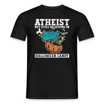 Atheist Atheismus Anti Kirche Halloween - Männer T-Shirt - Schwarz - Vorne - AI Model Male 178 light (178cm)