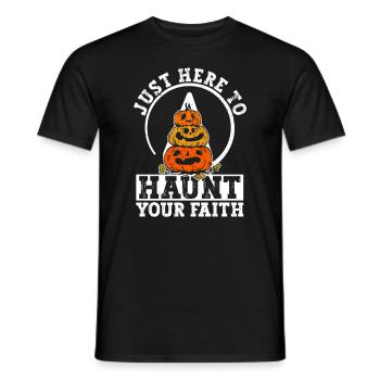 Athéisme athée Anti Église Halloween - T-shirt homme - noir - Devant - AI Model Male 178 light (178cm)