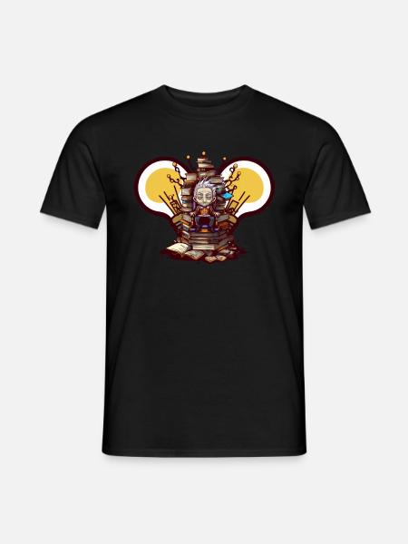 Books Throne of Science - Atheist Atheism - Men's T-Shirt - black