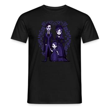 Victorian Goth Family - Gothic - Men's T-Shirt - black - Front - AI Model Male 178 light (178cm)