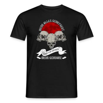 Wenn Alles Schief Geht Trage Ich Schwarz - Gothic - Männer T-Shirt - Schwarz - Vorne - AI Model Male 178 light (178cm)