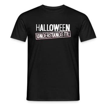 Halloween me comprend - Goth Halloween - T-shirt homme - noir - Devant - AI Model Male 178 light (178cm)
