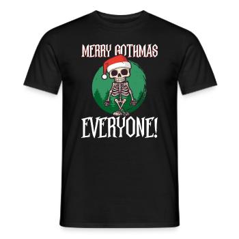 Joyeux Gothmas, tout le monde ! - Noël gothique - T-shirt homme - noir - Devant - AI Model Male 178 light (178cm)