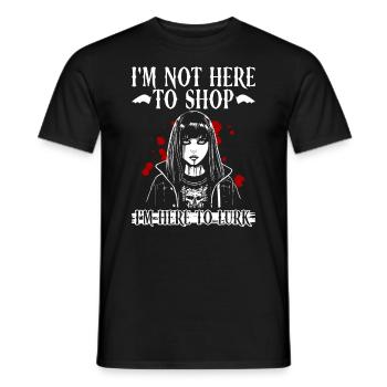 Mall Goth Gothic Grufti Spruch Emo - Männer T-Shirt - Schwarz - Vorne - AI Model Male 178 light (178cm)