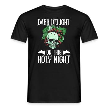 Dark Delight On This Holy Night - Goth Christmas - T-shirt homme - noir - Devant - AI Model Male 178 light (178cm)