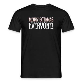 Joyeux Gothmas, tout le monde ! - Noël gothique - T-shirt homme - noir - Devant - AI Model Male 178 light (178cm)