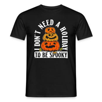 Je n’ai pas besoin de vacances pour être effrayant - T-shirt homme - noir - Devant - AI Model Male 178 light (178cm)
