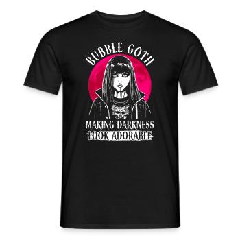 Bubble Goth darkness looks adorable - Goth - Men's T-Shirt - black - Front - AI Model Male 178 light (178cm)