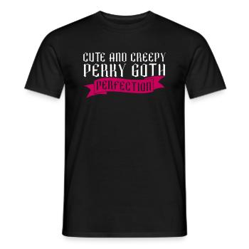 Mignon et effrayant Perky Goth Perfection Goth - T-shirt homme - noir - Devant - AI Model Male 178 light (178cm)