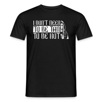 I Don't Have to Be Brown - Goth Moontan Gothic - Men's T-Shirt - black - Front - AI Model Male 178 light (178cm)