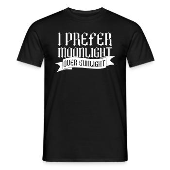 Clair de lune avant la lumière du soleil - Moontan Gothic Goth - T-shirt homme - noir - Devant - AI Model Male 178 light (178cm)