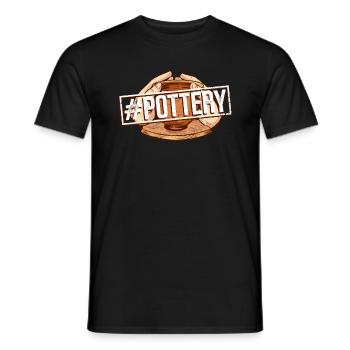 #Töpferei - Ceramic Artist - Men's T-Shirt - black - Front - AI Model Male 178 light (178cm)