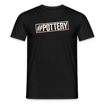 #Töpferei - Ceramic Artist - Men's T-Shirt - black - Front - AI Model Male 178 light (178cm)