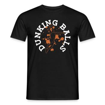 Dunking Balls - Lustiger Basketball - Männer T-Shirt - Schwarz - Vorne - AI Model Male 178 light (178cm)