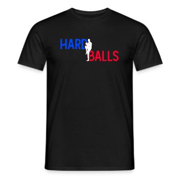 Harte Bälle - Lustiger Baseball - Männer T-Shirt - Schwarz - Vorne - AI Model Male 178 light (178cm)