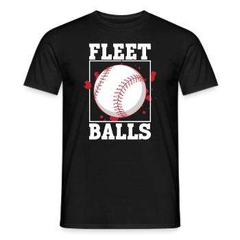 Flotte Bälle - Lustiger Baseball - Männer T-Shirt - Schwarz - Vorne - AI Model Male 178 light (178cm)