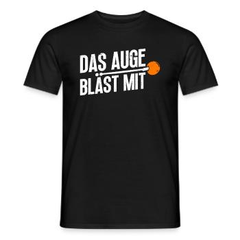 Das Auge Bläst Mit - Glasbläser Glasbläserei - Männer T-Shirt - Schwarz - Vorne - AI Model Male 178 light (178cm)