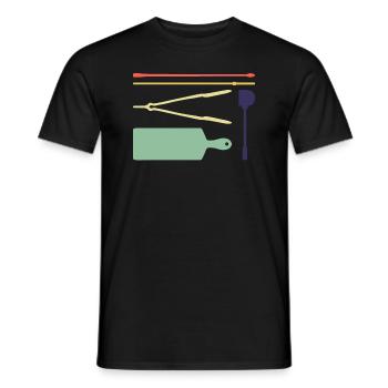 Glasbläserwerkzeuge Glasblasen Glasbläser - Männer T-Shirt - Schwarz - Vorne - AI Model Male 178 light (178cm)