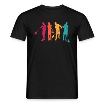 Glassblower Retro - Glassblowing Glassblowing - Men's T-Shirt - black - Front - AI Model Male 178 light (178cm)