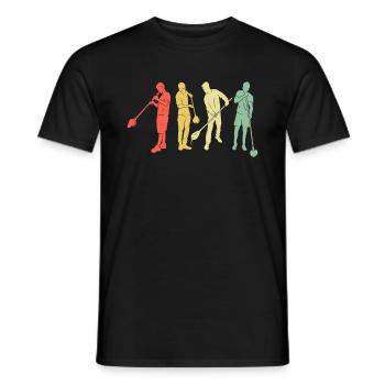 Glassblower Retro - Glassblowing Glassblowing - Men's T-Shirt - black - Front - AI Model Male 178 light (178cm)