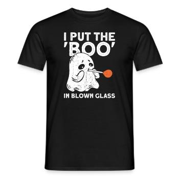 J’ai le 'BOO' en verre soufflé - - T-shirt homme - noir - Devant - AI Model Male 178 light (178cm)