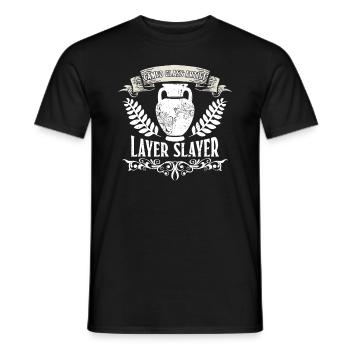 Cameo Glass Artist - Layer Slayer - Cameo - Men's T-Shirt - black - Front - AI Model Male 178 light (178cm)