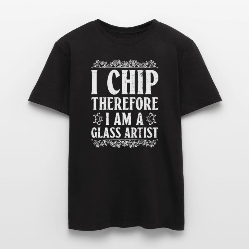 Ich späne, also bin ich ein Glaskünstler - Chip Männer T-Shirt
