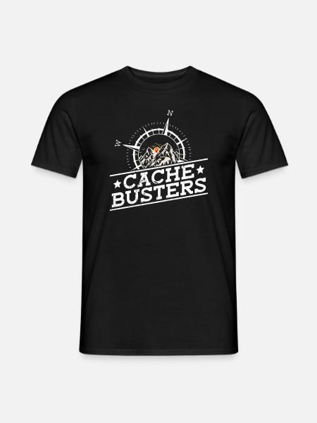 Cache Busters - Geocaching Geocacher - Men's T-Shirt - black