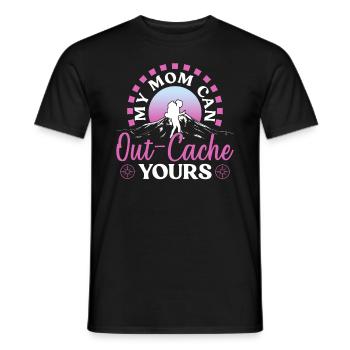 Géocachette Maman Maman Géocacheur - T-shirt homme - noir - Devant - AI Model Male 178 light (178cm)