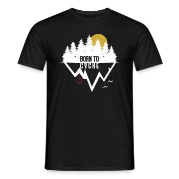 Geboren um zu cachen - Geocaching Geocacher - Männer T-Shirt - Schwarz - Vorne - AI Model Male 178 light (178cm)