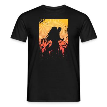 Geocacher Retro - Geocaching Geocacher - T-shirt homme - noir - Devant - AI Model Male 178 light (178cm)