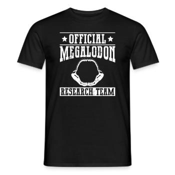 Official Megalodon Research Team - Megalodon - Men's T-Shirt - black - Front - AI Model Male 178 light (178cm)