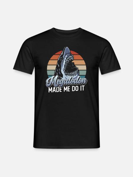 Megalodon hat mich dazu gebracht - Megalodon Hai - T-shirt herr - svart