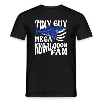 Tiny Guy - Mega Megalodon Fan - Megalodon Boys - T-shirt homme - noir - Devant - AI Model Male 178 light (178cm)