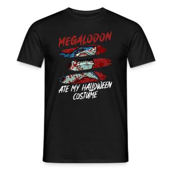 Megalodon a mangé mon costume d’Halloween - Megalodon - T-shirt homme - noir - Devant - AI Model Male 178 light (178cm)