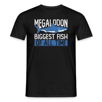Megalodon - Le plus grand requin de tous les temps - T-shirt homme - noir - Devant - AI Model Male 178 light (178cm)