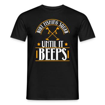 Équipe de détecteurs de métaux Chasse au trésor - T-shirt homme - noir - Devant - AI Model Male 178 light (178cm)