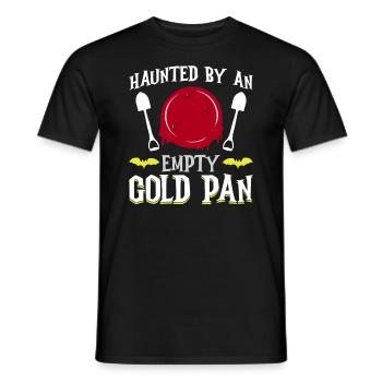 Hanté par une casserole d’or vide - orpaillage - T-shirt homme - noir - Devant - AI Model Male 178 light (178cm)