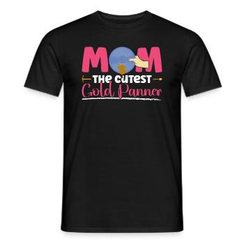 Mama - The Cutest Gold Panner - Gold Prospecting - Men's T-Shirt - black - Front - AI Model Male 178 light (178cm)