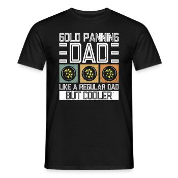 Or orpaillage prospecteur d’or papa Fête des pères - T-shirt homme - noir - Devant - AI Model Male 178 light (178cm)