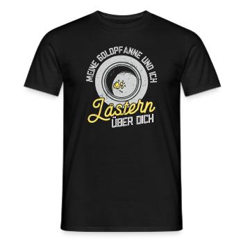 Goldwaschen Goldschürfer Lustiges Geschenk - Männer T-Shirt - Schwarz - Vorne - AI Model Male 178 light (178cm)