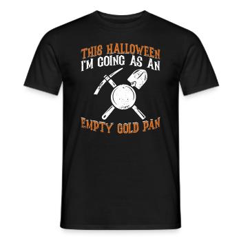 Pour Halloween, j’y vais comme une casserole d’or vide - T-shirt homme - noir - Devant - AI Model Male 178 light (178cm)