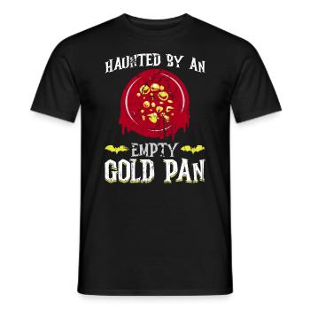 Hanté par une casserole d’or vide - orpaillage - T-shirt homme - noir - Devant - AI Model Male 178 light (178cm)