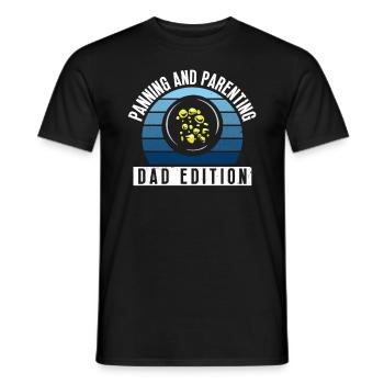 Or orpaillage et éducation des enfants - Dad Edition - T-shirt homme - noir - Devant - AI Model Male 178 light (178cm)