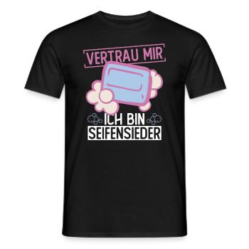 Vertrau Mir - Ich Bin Seifensieder - Seife - Männer T-Shirt - Schwarz - Vorne - AI Model Male 178 light (178cm)
