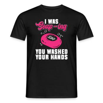 Soap Soap Making Soap Maker Soap Maker - Men's T-Shirt - black - Front - AI Model Male 178 light (178cm)