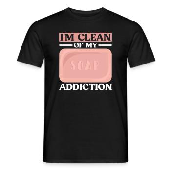 savon fabrication savon savonnière savonnerie savon chaudière - T-shirt homme - noir - Devant - AI Model Male 178 light (178cm)
