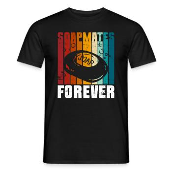 soap soap making soap maker soap boiler - Men's T-Shirt - black - Front - AI Model Male 178 light (178cm)
